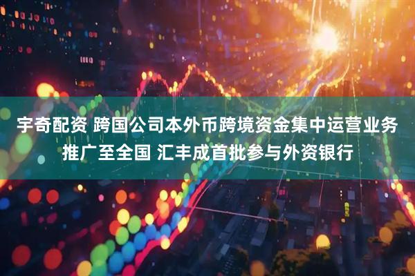 宇奇配资 跨国公司本外币跨境资金集中运营业务推广至全国 汇丰成首批参与外资银行